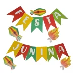 FAIXA DECORATIVA JUNINO FIGURAS 14 PEÇAS 12X16CM - Imagem 2