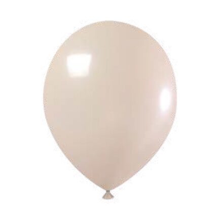 BALÃO DE LATÉX 8 POLEGADAS BEGE REDONDO COM 50 UNID- JOY