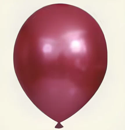 BALÃO DE LATÉX  5 POLEGADAS VERMELHO CROMADO REDONDO COM 25 UNID- JOY