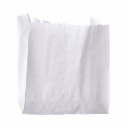 SACO DE PAPEL HAMBURGAO BRANCO 25 UNIDADES