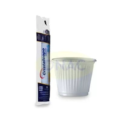 COPOS PS 50ML TRANSLUCIDO COM 100UN - CRISTALCOPO