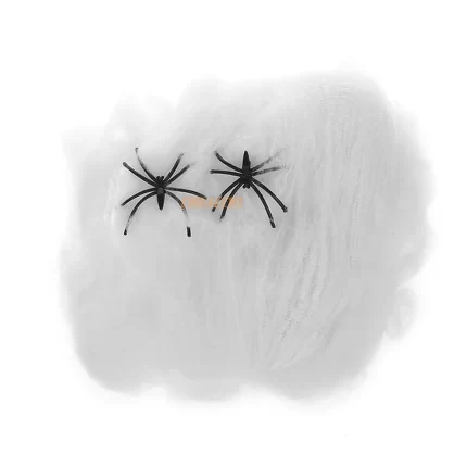 TEIA DE ARANHA BRANCA HALLOWEEN