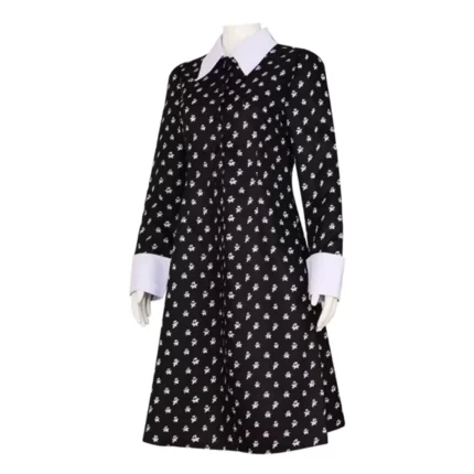 VESTIDO DA WANDINHA FANTASIA HALLOWEEN - TAMANHO P