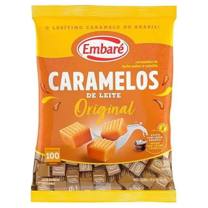 BALA DE CARAMELO AO LEITE 660GR - EMBARÉ