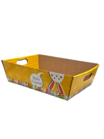 KIT 3 BANDEJAS TRAPÉZIO G COELHO FELIZ 33X23,3X10,5CM - Imagem 2