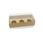 KIT DE 5 CAIXAS 3 MEIO OVO 100/150 GRS KRAFT 28X14X9CM