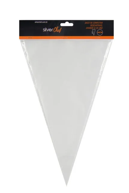 SACO DE CONFEITAR DESCARTAVEL MEDIO C/ 25 UND