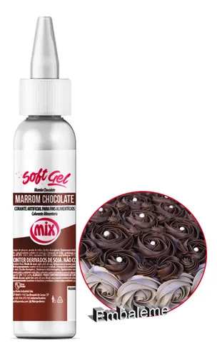 SOFTGEL - CORANTE ARTIFICIAL PARA FINS ALIMENTÍCIOS MARROM CHOCOLATE 25G