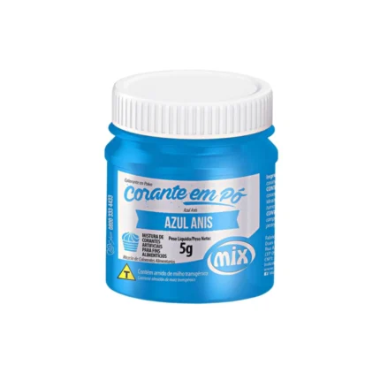 PÓ - CORANTE ARTIFICIAL PARA FINS ALIMENTÍCIOS AZUL ANIS 5G