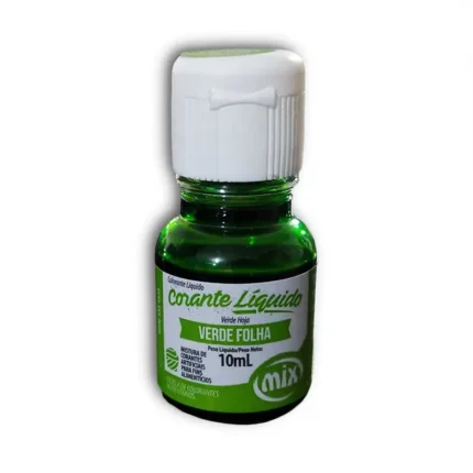 LÍQUIDO - MISTURA DE CORANTES ARTIFICIAIS PARA FINS ALIMENTÍCIOS VERDE FOLHAS 10ML