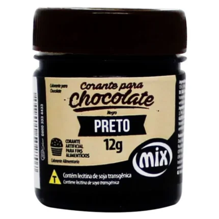 CORANTE PARA CHOCOLATE - CORANTE ARTIFICIAL PARA FINS ALIMENTÍCIOS PRETO 12G