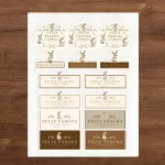 ETIQUETA ADESIVA CLASSIQUE BUNNY 19x28CM COM 28UN - Imagem 2