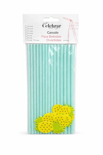 CANUDO TAG ABACAXI - 19.5CM - 20UND