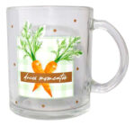 CANECA DECORADA COM COELHOS OU CENOURAS SORTIDOS