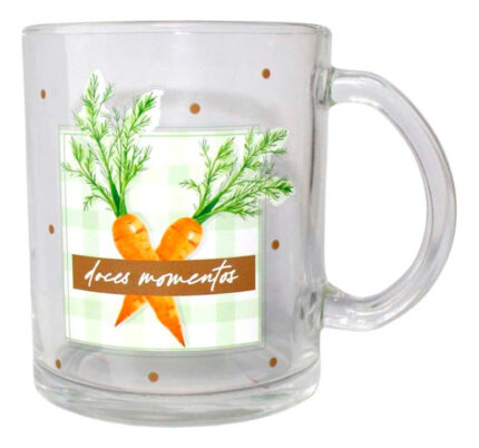 CANECA DECORADA COM COELHOS OU CENOURAS SORTIDOS
