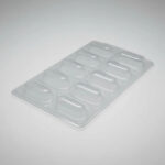 FORMA PARA CHOCOLATE EM ACETATO COM SILICONE 3 PARTES TRUFA ALONGADA SP 55 - BWB