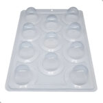 FORMA PARA CHOCOLATE EM ACETATO COM SILICONE 3 PARTES SUPER TRUFA SP 834 - BWB