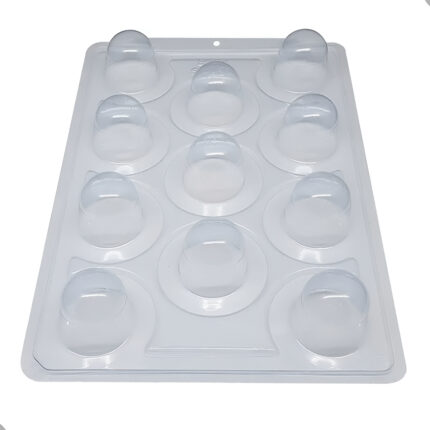 FORMA PARA CHOCOLATE EM ACETATO COM SILICONE 3 PARTES SUPER TRUFA SP 834 - BWB