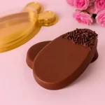FORMA PARA CHOCOLATE EM ACETATO COM SILICONE 3 PARTES TABLETE OVO LISO - BWB - Imagem 4
