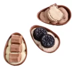 FORMA PARA CHOCOLATE EM ACETATO COM SILICONE 3 PARTES OVO LISO 50G - BWB