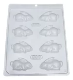 FORMA PARA CHOCOLATE SIMPLES TRADICIONAL COELHO PEQUENO - BWB