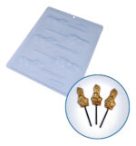 FORMA PARA CHOCOLATE SIMPLES TRADICIONAL PIRULITO COELHO DENTÃO - BWB - Imagem 3