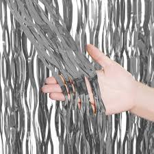 CORTINA DECORATIVA METALIZADA FOSCA PRATA 1,00X2,00M