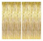 CORTINA DECORATIVA METALIZADA FOSCA DOURADA 1,00X2,00M