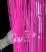 CORTINA METALIZADA TOM NEON 2X1 M C/1 UN  - ROSA - Imagem 3