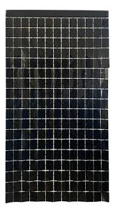 CORTINA METALIZADA QUADRADO PEQUENO 1X2M C/1 UN  - PRETO