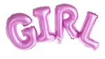 BALÃO METALIZADO GIRL ROSA  106,5X37,5CM - Imagem 2
