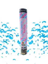 LANÇA CONFETE PAPEL REVELAÇÃO AZUL 30CM 25G