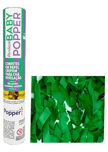 LANÇA CONFETE PAPEL REVELAÇÃO VERDE