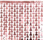 CORTINA METALIZADO DESPEDIDA DE SOLTEIRO 1X2M OURO ROSE - Imagem 2