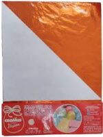 FOLHA CHUMBO PARA OVO DE PÁSCOA AUTOSSERVICO LARANJA PACOTE COM 3 UNIDADES 43,5X59CM - Imagem 2