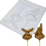 FORMA PARA CHOCOLATE SIMPLES TRADICIONAL PIRULITO COELHO - BWB - Imagem 3