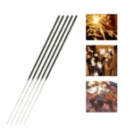 VELA SPARKLERS PALITO 60CM PRATA COM 5UN