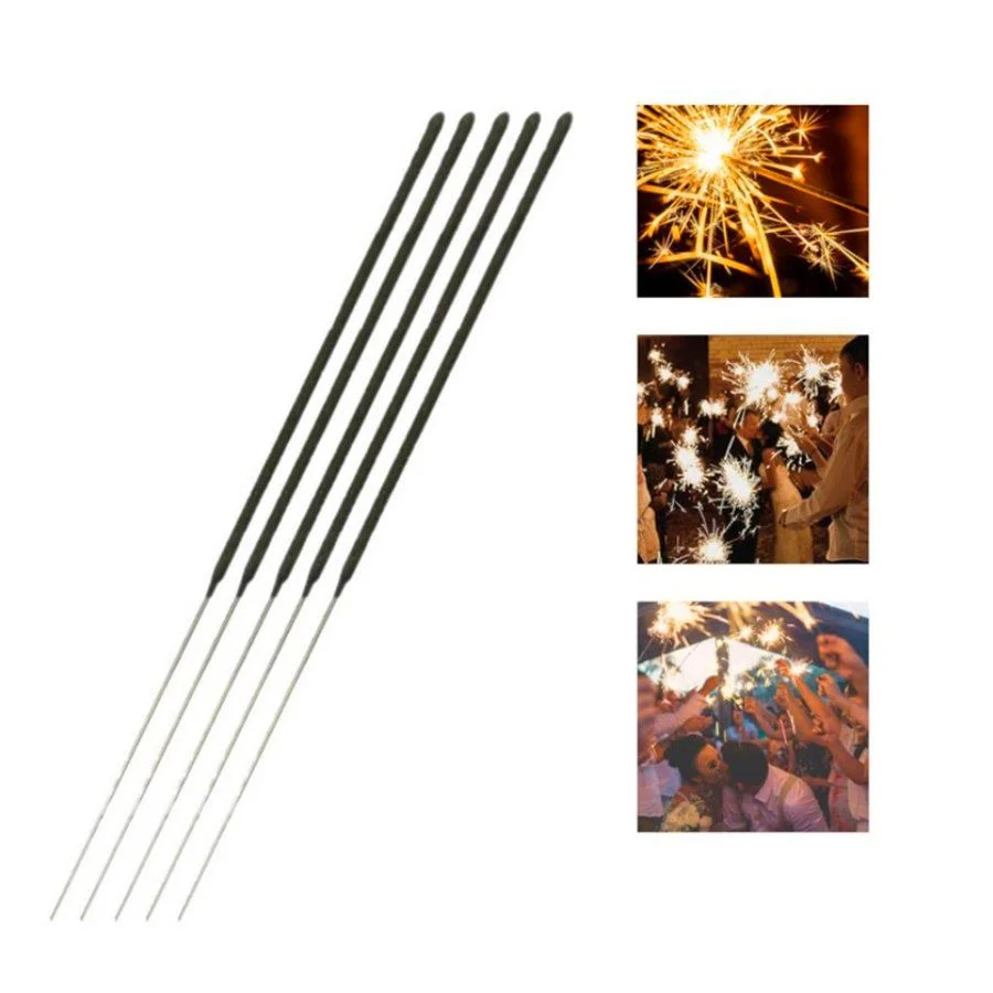 15495014694-168841360d34fc458a2.webp VELA SPARKLERS PALITO 60CM PRATA COM 5UN - Imagem 1