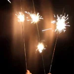 VELA SPARKLERS PALITO 60CM PRATA COM 5UN - Imagem 2