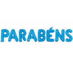 KIT BALÃO METALIZADO PARABÉNS AZUL 16 POLEGADAS COM 8UN - Imagem 2