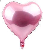BALÃO METALIZADO CORAÇÃO ROSA 18 POLEGADAS - Imagem 3