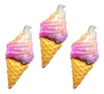 BALAO 45" SHAPE PC1 RAINBOW SWIRL ICE CREAM - SORVETE