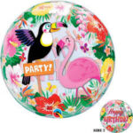 BALAO 22" BUBBLE SIMPLES PC1 HAPPY BIRTHDAY PARTY! TROPICAL
