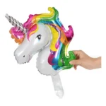 BALAO METALIZADO CABECA UNICORNIO 48X69CM C/1 UN 991 - Imagem 2