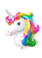 BALAO METALIZADO CABECA UNICORNIO 48X69CM C/1 UN 991