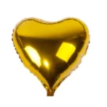 BALÃO METALIZADO CORAÇÃO DOURADO 10 POLEGADAS 25CM