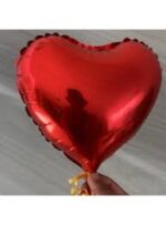 BALÃO METALIZADO CORAÇÃO VERMELHO 10 POLEGADAS 25CM