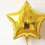 BALAO METALIZADO 24 POL ESTRELA C/1 UN  - DOURADO