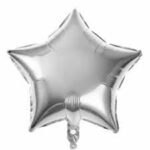 BALAO METALIZADO 24 POL ESTRELA C/1 UN  - PRATA