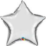 BALAO METALIZADO 24 POL ESTRELA C/1 UN  - PRATA - Imagem 2